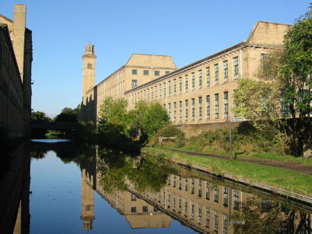 Saltaire from Leeds Liverpool Canal