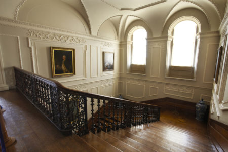 Panelled Walls and Wooden Stairs